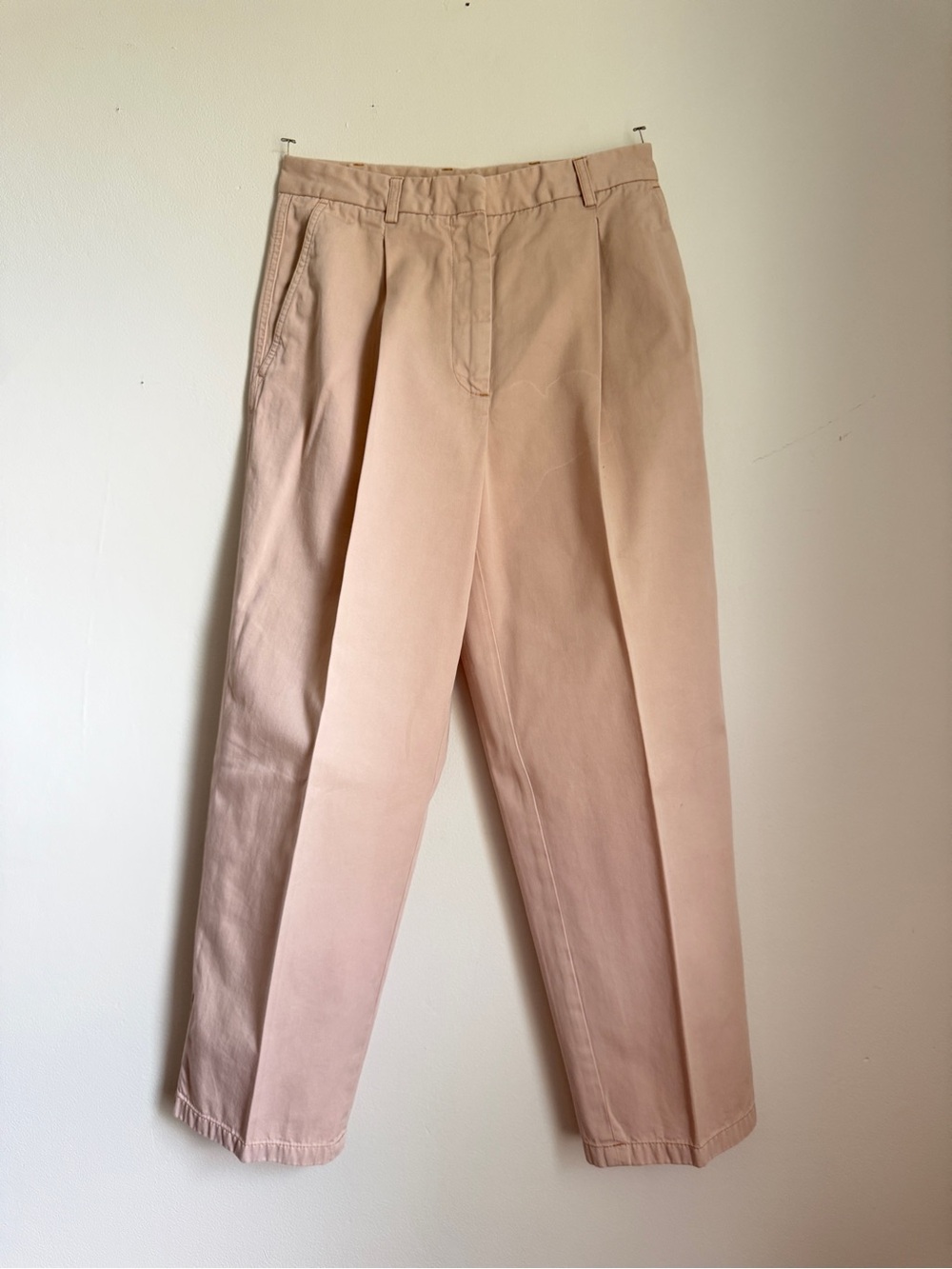Acne Dusty Pink Pleated Women’s Chinos